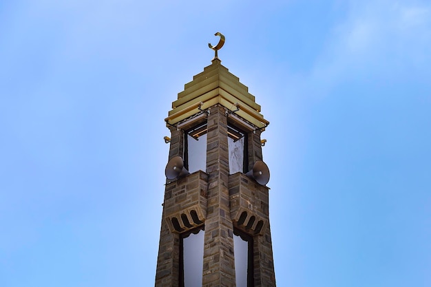 Ingushetia Magas June 27 2018 Mosque with Golden domes editorial