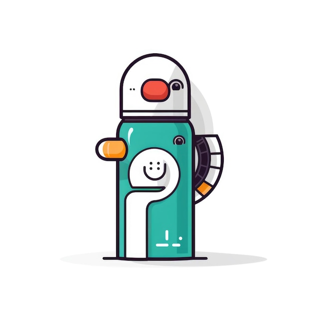 Inhaler mascot for a company logo Generative AI