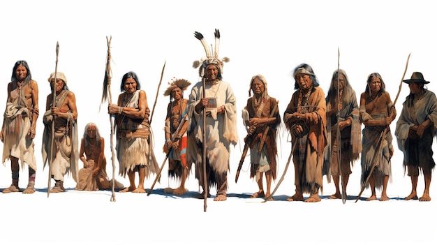 inheemse volkeren dag witte achtergrond