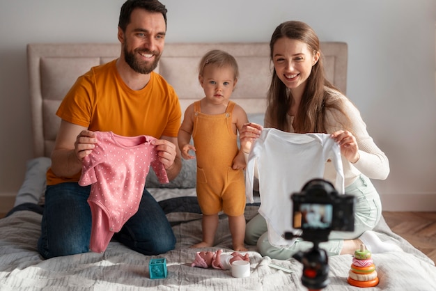 Foto inhoudsmakers voor ouderschap