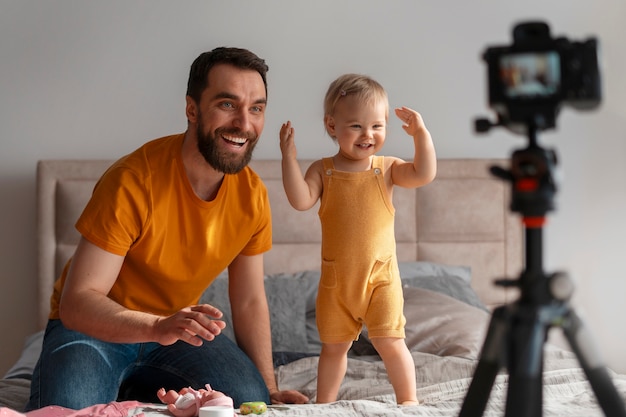 Foto inhoudsmakers voor ouderschap