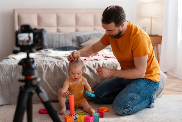 Foto inhoudsmakers voor ouderschap