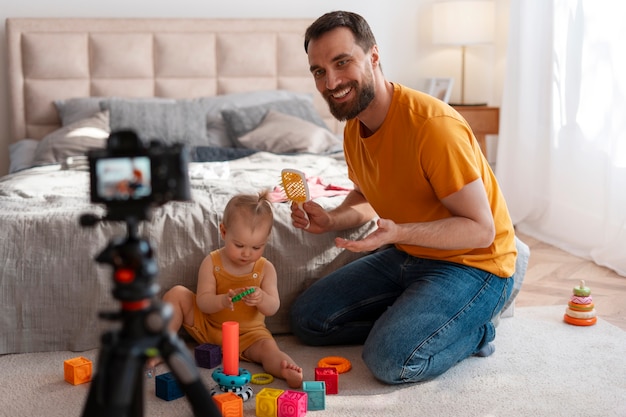 Foto inhoudsmakers voor ouderschap