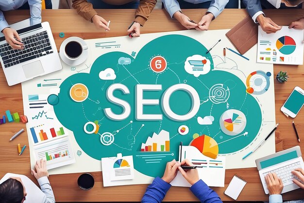 Foto inhoudsmarketing seo-optimalisatie online blog internet