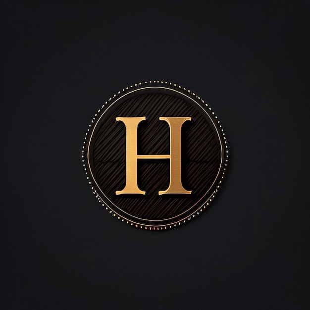 Photo initial letter h logo template design elegant and luxury style