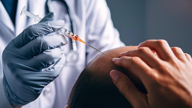 Injection treatment for hair loss