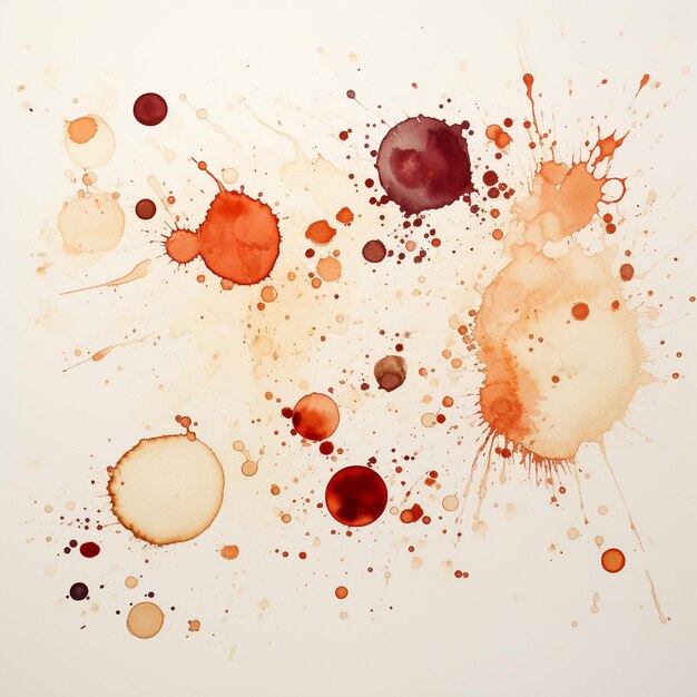 Photo ink blots with splats of dripping paint