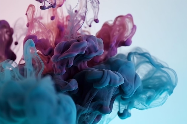 Ink Drop in Water Background Ai generative