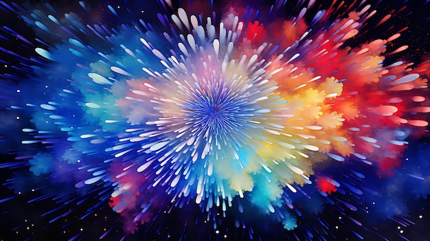 Ink Fireworks Burstings pattern