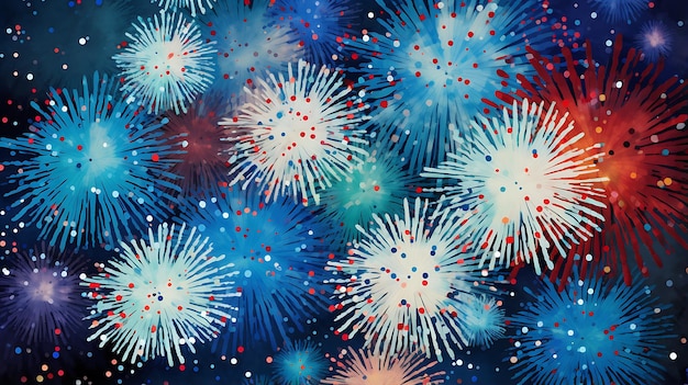 Ink Fireworks Burstings pattern