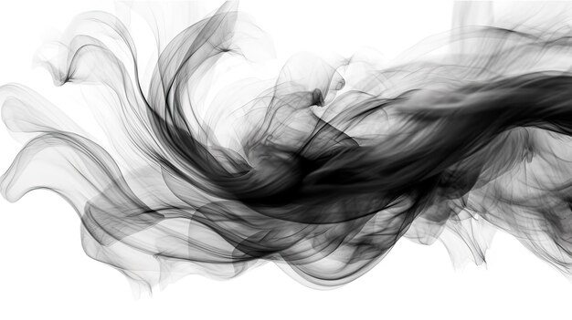 Photo ink smoke drifting