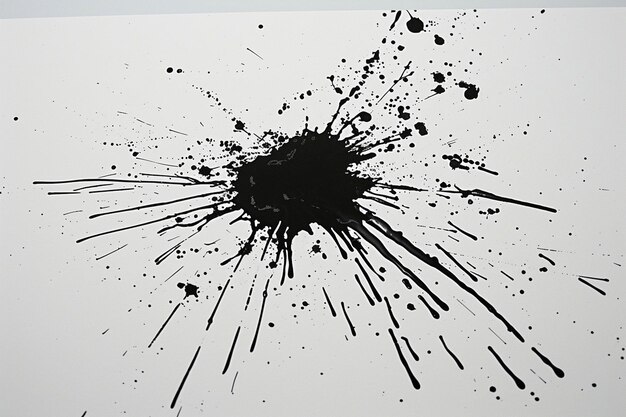 Ink splash splatter