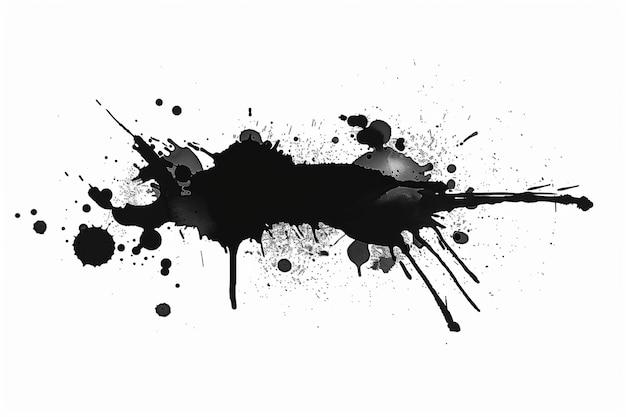 Ink splash splatter