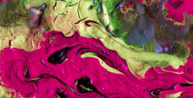 Ink symphony che abbraccia l'aura mistica dell'arte liquida in olio