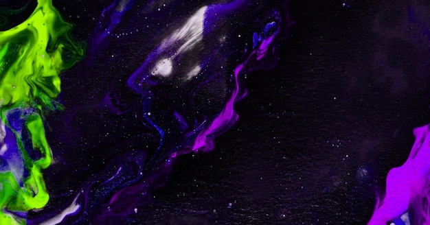 Ink Symphony Embracing the Mystical Aura of Liquid Art in Oil