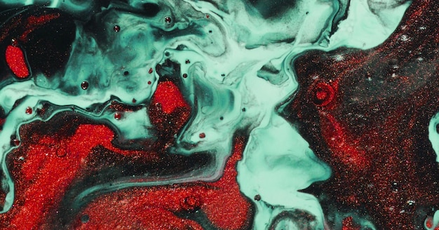 Ink Symphony Embracing the Mystical Aura of Liquid Art in Oil