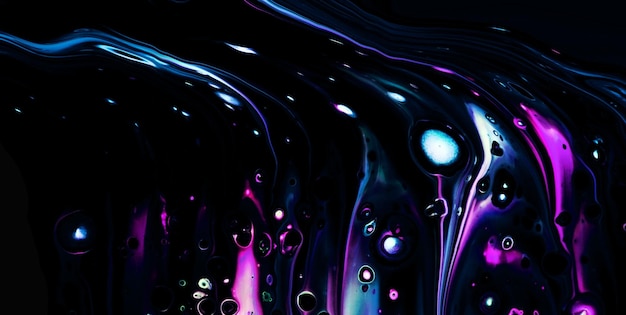 Ink Symphony Embracing the Mystical Aura of Liquid Art in Oil