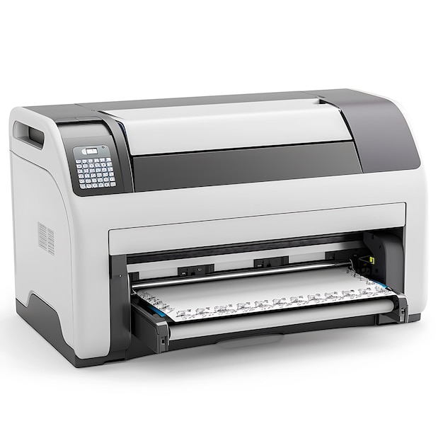 inkjet printer isolated on white background