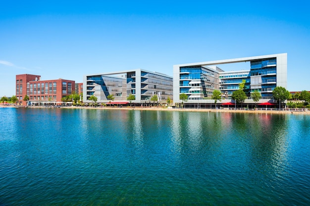 Innenhafen harbor district in Duisburg