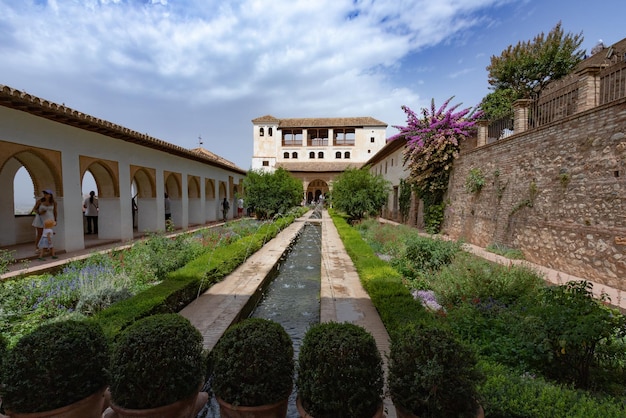 Inner courtyard of the Generalife, Granada