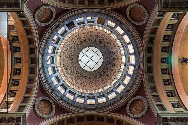 Inner dome in Basilica of San Gaudenzio