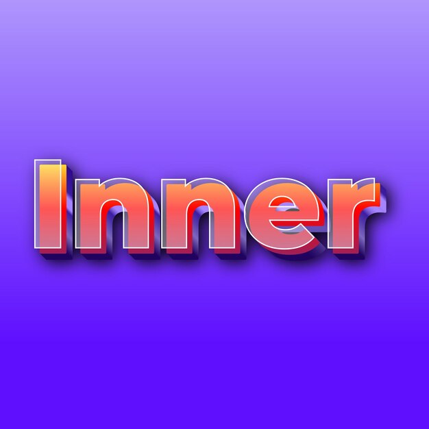 Innertext effect jpg gradient purple background card photo