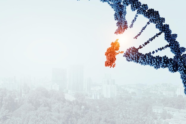 Innovatieve DNA-technologieën in wetenschap en geneeskunde. Gemengde media