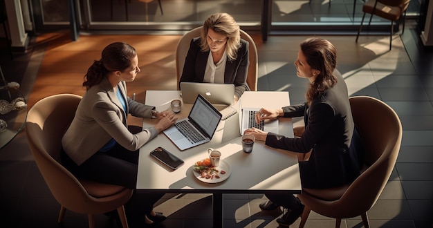 Innovatieve werkbijeenkomst van drie vrouwen