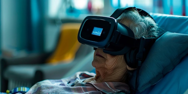 Foto tecnologie di assistenza innovative il ruolo delle tecnologie vr nell'assistenza moderna dalle sessioni di telemedicina alle applicazioni educative per gli anziani con bisogni speciali