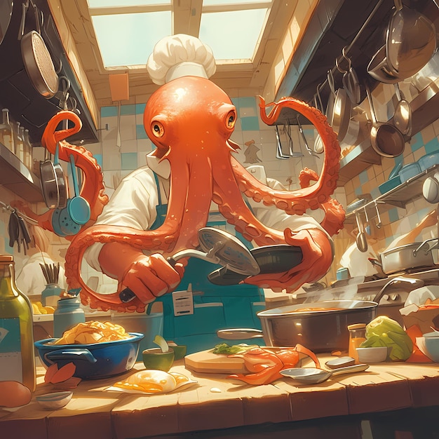 Innovative Chef Octopus Unveils Culinary Masterpiece