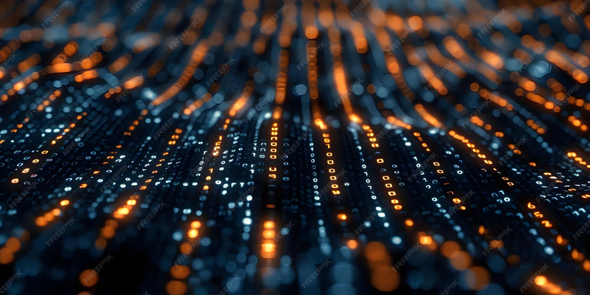 Innovative Cybersecurity A Detailed Scene of Digital Encryption Binary ...