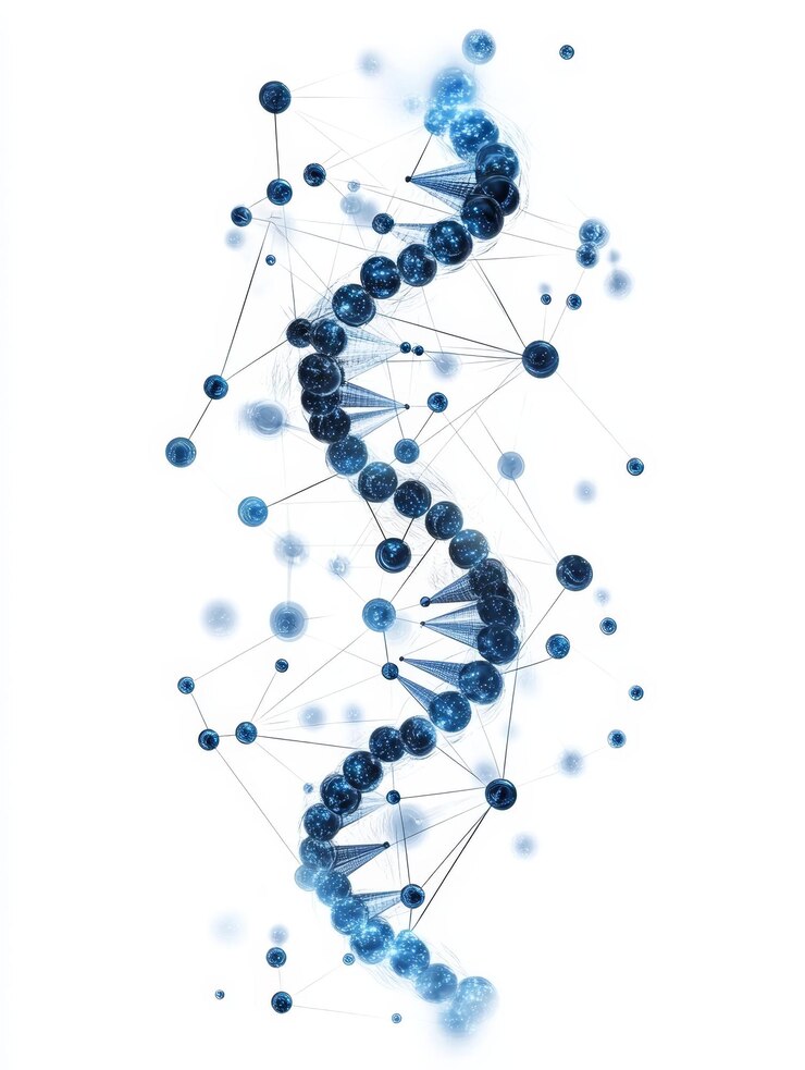 Innovative Digital DNA Strand Merging Biological Codes with Advanced Technology