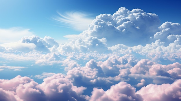 Фото Инновационные пустые облака синий и небо элегантный динамичный художественный дизайн