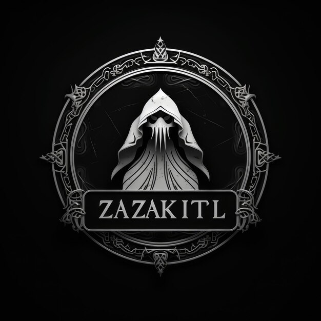 Innovative minimalistic design 'ZARUTSKII' Video Production Logo Unveiled in Striking Black and Whi
