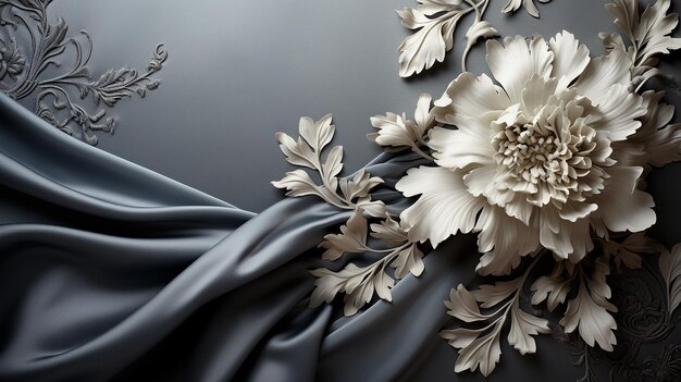 Innovative a on silver elegant surface dynamic modern enchanting Art