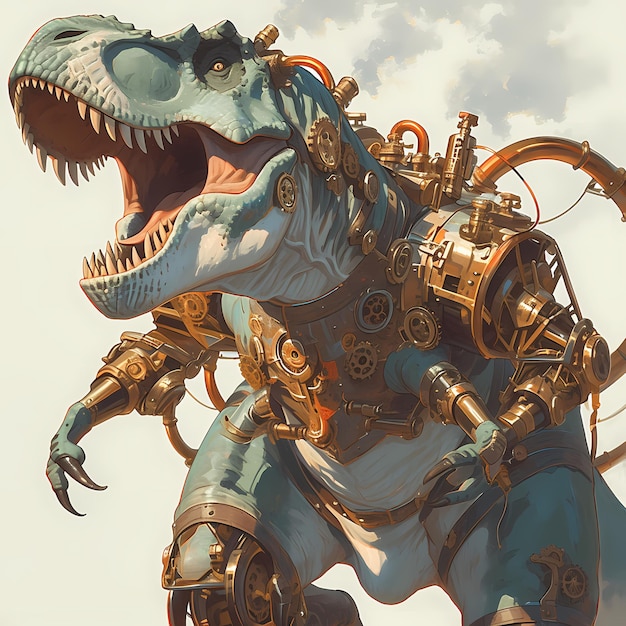 Innovative Steampunk Dinosaur for Your Creative Projects