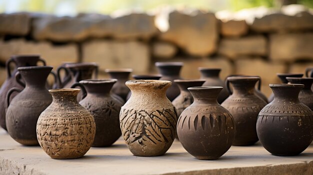 Photo innovative vinification exploring the ancient art of fermenting wine in buried karas jugs at areni