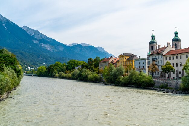 Innsbruck stadsgezicht, Oostenrijk.