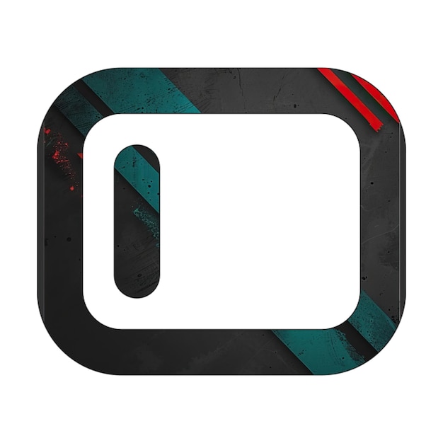 input pipe icon diagonal black green red