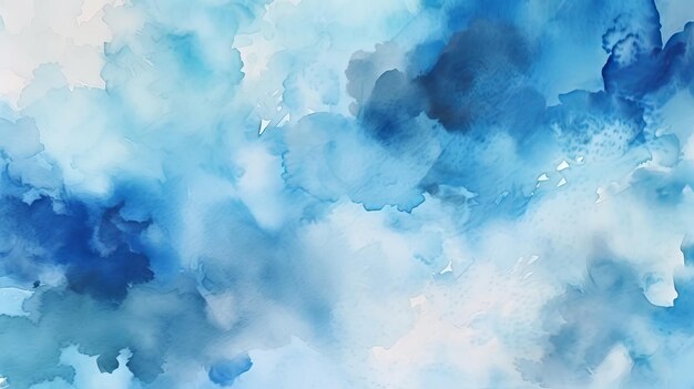 Inquisitively Waterverf schakeringen bewolkte en afgebroken bewolkte blauwe hemel vestiging illustratie AI gegenereerd