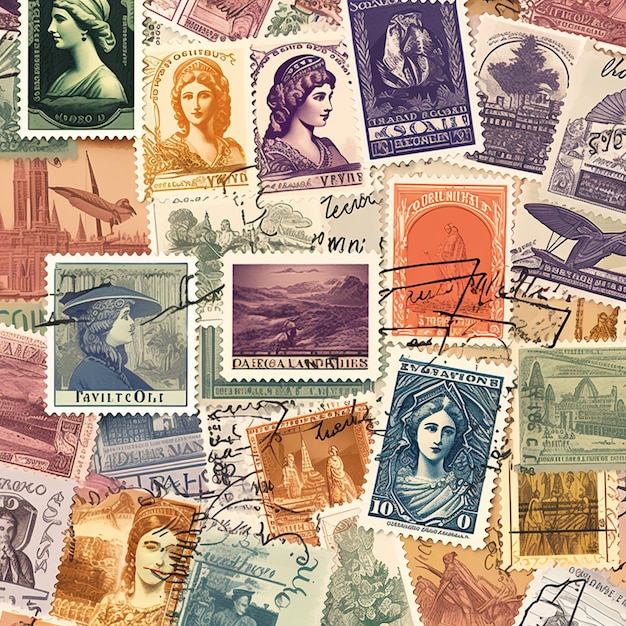 Inscribed Memories Nostalgic Collectible Stamps