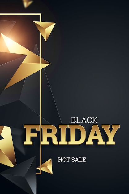 Inscriptie Black Friday op een donkere achtergrond