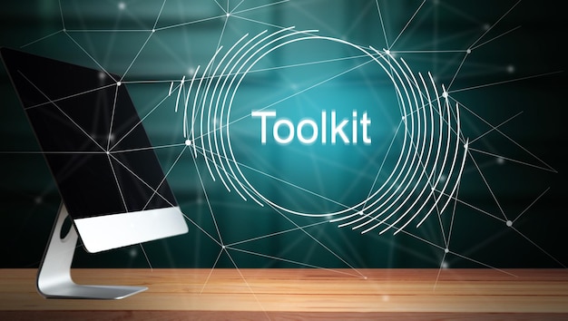 Inscriptie toolkit en computer