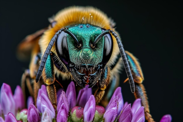 insect bee honey nature animal yellow isolated background