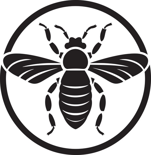 Insect Colony Emblem Design Wood Eating Menace Icon