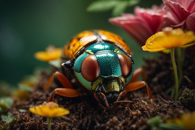 昆虫マクロ目科学自然の美しさ