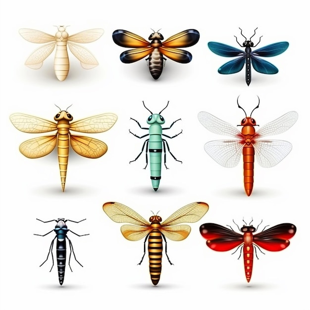 Виды насекомых Odonata