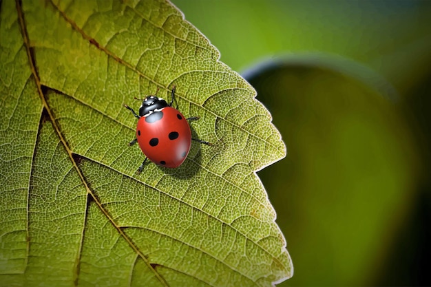 Insects are ladybugs 3d illustration