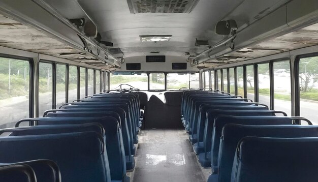 Foto all'interno di un autobus