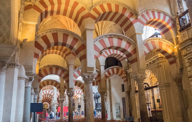 Inside the Cathedral of Cordoba Mosque Spain